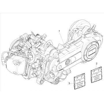 Motorblok compleet Vespa Primavera 50 4-takt IGET 3V Euro 5