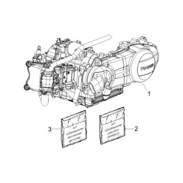 Motorblok compleet Vespa GTS 300 ie 2008-2016 (met en zonder ABS)