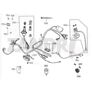 Contactslot - Kabelboom BTC Riva Sport flat mat antraciet