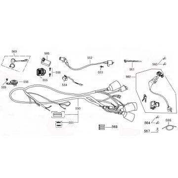 Contactslot - Kabelboom China Swan - Riva titanium