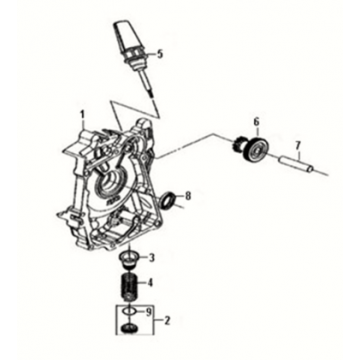 Crank case cover Sym Fiddle III 50 E3