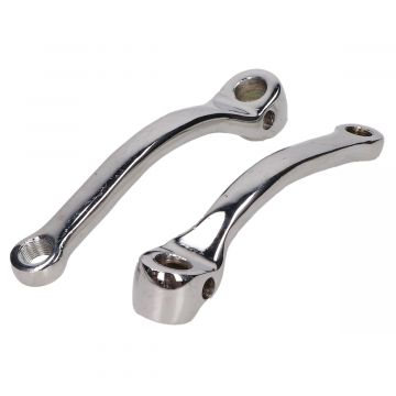 Crank set (voor trapas 38865) Puch Maxi chroom DMP