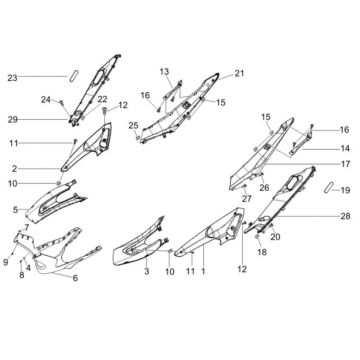 Motorschermen - Onderspoiler Gilera Runner 200 VXR 4-takt 2006