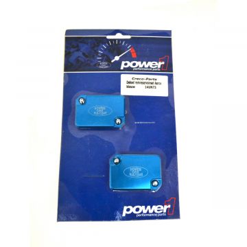 Deksel remreservoirset / rempotdeksel Yamaha Aerox/MBK Nitro Brembo blauw Power1