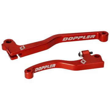 Koppeling / remhevel set Doppler voor Derbi DRD rood