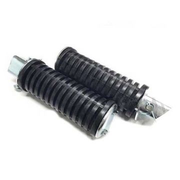 Duo steunen Honda c50/c70 zwart set