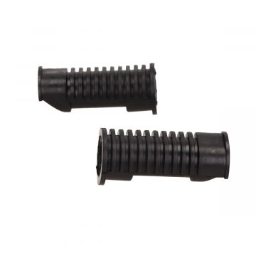 Voetsteun rubber set Peugeot Fox zwart