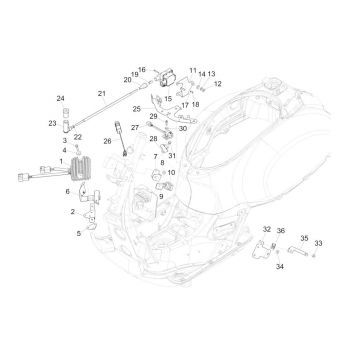 ECU - Spanningsregelaar Vespa GTS 125 IE
