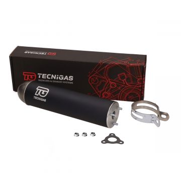 Einddemper E-Nox/RSG aluminium zwart Tecnigas
