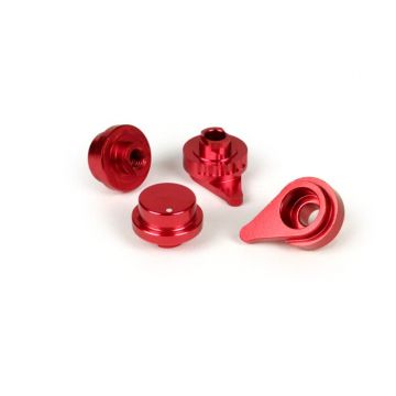 Aanpassingsset voor remhendelset BGM PRO Sport,verstelbaar opklapbaar Vespa GT,GTL,GTS 125-300 (Hengtong remsysteem) rood geanodiseerd