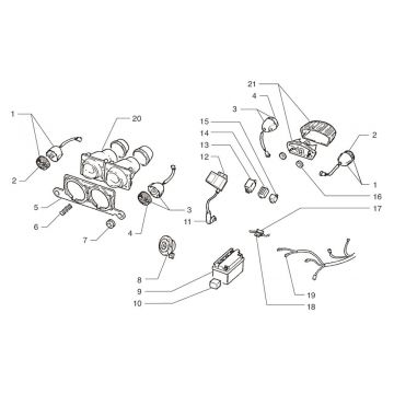 Elektrische delen Beta Ark-k 50 2-takt LC zilver 2004