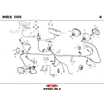 Elektrische delen Rieju MRX P-up blauw 2008 2-takt