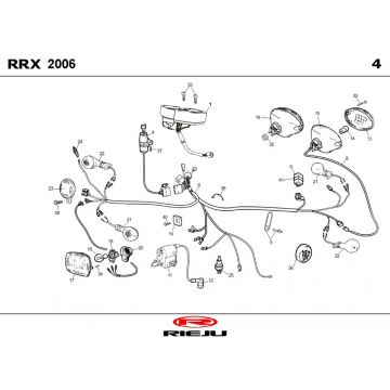 Elektrische delen Rieju RRX blauw 2009 2-takt