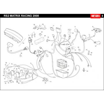 Elektrische delen Rieju Rs2 racing blauw 2010 2-takt