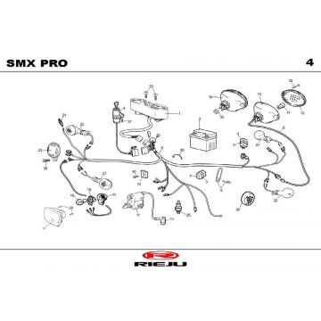 Elektrische delen Rieju SMX pro zwart 2004 2-takt