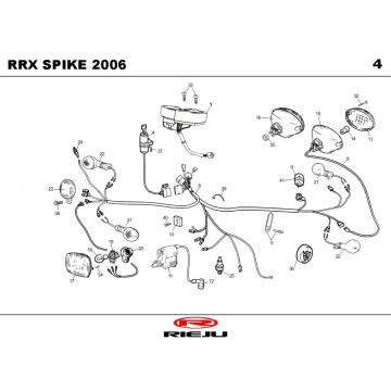 Elektrische delen Rieju Spike-x oranje 2008 2-takt