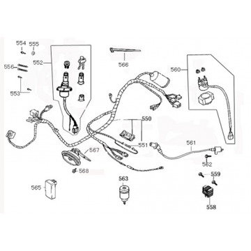 Elektrische delen Turbho RL 125 wit