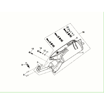 Uitlaat Sym Fiddle ll Euro 5