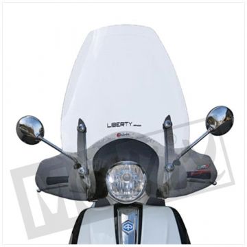 Windscherm hoog transparant Piaggio liberty I-Get/ S I-Get 50-125-150 2016-2022 Faco