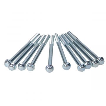 Carterbouten-flensboutset M6x100mm blank 10 stuks (SW8)