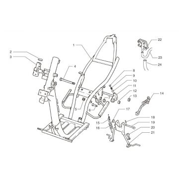 Frame Beta Ark 50 2-takt LC zilver cosmo 2004