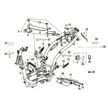 Frame Sym Fiddle IV 50 Euro 5