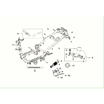 Frame - Motorophanging Sym Fiddle ll Euro 5