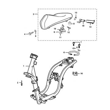 Frame Peugeot Ludix one 2-takt