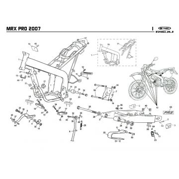Frame Rieju MRX pro r-groen 2008 2-takt