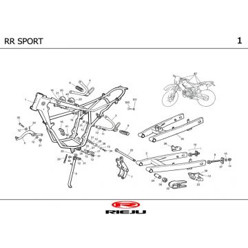 Frame Rieju RR Sport oranje 2004 2-takt
