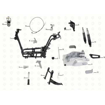 Frame Yadea C1S
