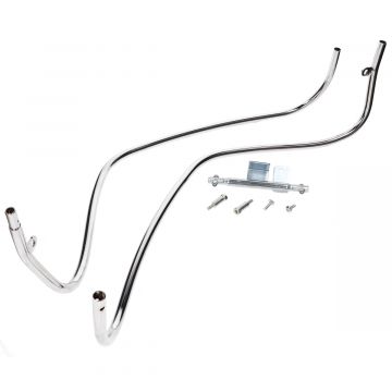 Framebeugelset voor Vespa LX / S chroom voorkant