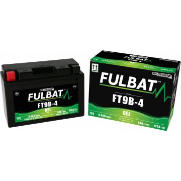 Accu Fulbat FT9B-4 (YT9B-4) onderhoudsvrij gel