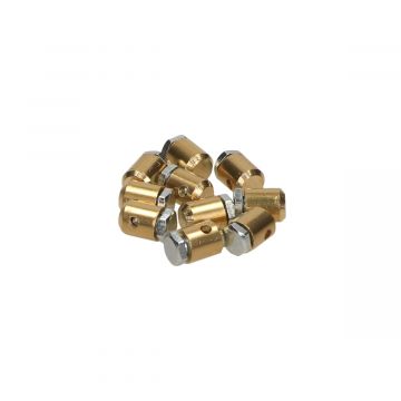 Gas nippel universeel 5x7mm met bout (10)