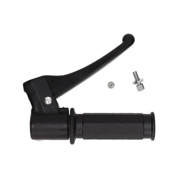 Gas/remhevel compleet met handvat Gilera Citta  pvc zwart