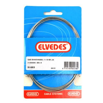Gaskabel binnen universeel 2.10 meter Elvedes