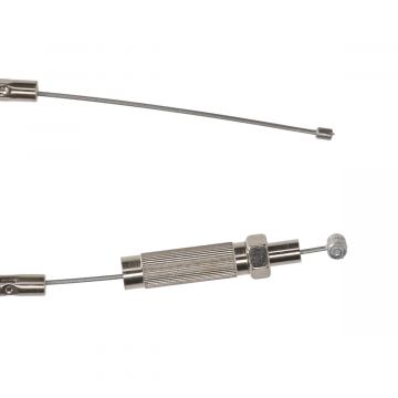 Gaskabel Zundapp 15 cm langer dan standaard zwart