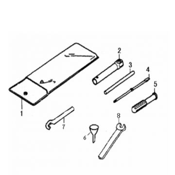 Gereedschapset Generic Xor 50 2-takt 2007 wit 25