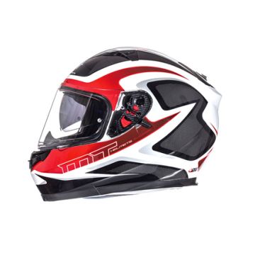 Helm integraal MT Blade Morph wit / rood / grijs