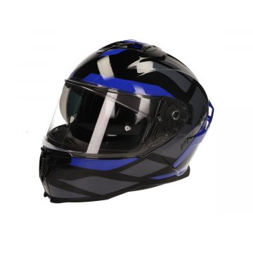 Helm integraal Vito Presto glans blauw/zwart/grijs