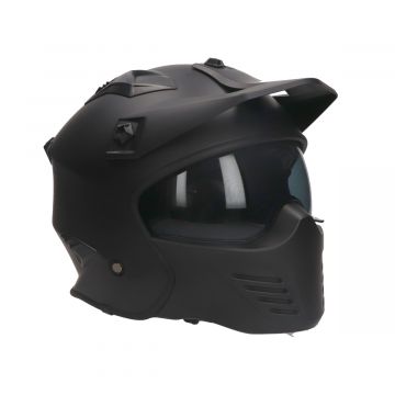 Helm Vito Bruzano + klep mat zwart
