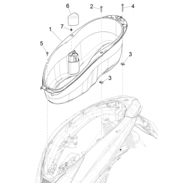 Helmbak Piaggio Medley 125 ABS Euro 5 2021-2022