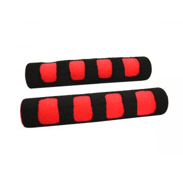 Remhendel-koppelingshendel cover-bekleding set foam zwart/rood