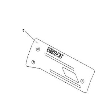 Hitteschild uitlaat Generic Cracker 50 2-takt blauw 2010 25