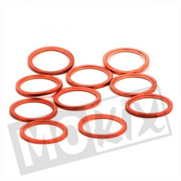 ROOD-KOPEREN RING 16x20mm   10st