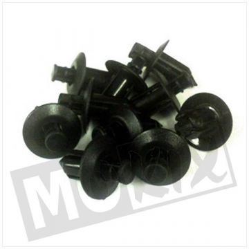 TIKNAGEL KUNSTOF   ZWART 8.0mm 10st