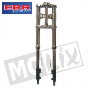 Voorvork Peugeot 103/MBK chroom EBR
