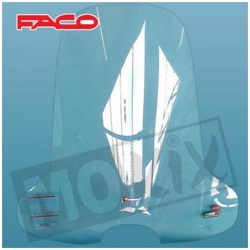 Windscherm hoog + bevestigingsset Aprilia Habana / Mojito 50/125 Faco
