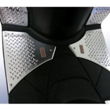 Trittbeinleisten Gummi mitten neu Dink Aluminium Kymco original 2-Stücke