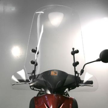 Windscherm hoog transparant Piaggio Zip 2/4-takt 2000-&gt;  Biondi Z line (zonder bevestigingsset)